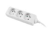 Kabel zasilający (zewnętrzny) - Lanberg PS0-03E-0300-W - power strip - 2500 Watt - PS0-03E-0300-W