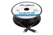 Kabel wyświetlacza - Lanberg HDMI cable with Ethernet - 80 m - CA-HDMI-30FB-0800-BK