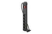 Kabel zasilający (zewnętrzny) - Lanberg SP1 - power strip - 2500 Watt - SP1-05F-0500-BK