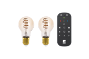 Inteligentny dom - EGLO E27 LED-Z A60 SPIRALA TW 4,9W 360LM BURSZTYNOWA 2 SZT Z PILOTEM B.-Z - 110312