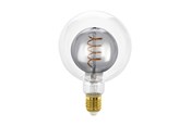 Zarówka LED - EGLO Żarówka światła LED G125 2W 80LM 2000K DIM. SMOKE/CLEAR E27 - 110256
