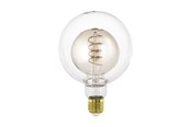 Zarówka LED - EGLO Żarówka światła LED G125 4W 200LM 2000K DIM. BURSZTYNOWY/GOTOWY E27 - 110258
