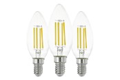 Zarówka LED - EGLO Żarówka światła LED C35 7W 806LM 2700K 3 SZT PRZEZROCZYSTY E14 - 110304