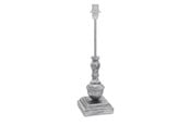 Lampy - EGLO STÓŁ VINTAGE ANTYCZNY SREBRNY Z KLOSZEM - 49299