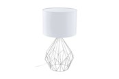 Lampy - EGLO STÓŁ PEDETRONICZNY H635 CHROM/BIAŁY - 95187