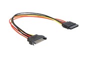 Kabel zasilajacy (zewnetrzny) - DeLOCK - power extension cable - SATA power to SATA power - 30 cm - 60131