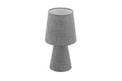 Lampy - EGLO STÓŁ CARPARA 2L H340 SZARY - 97122