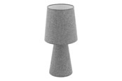 Lampy - EGLO STOLIK CARPARA 2L H470 SZARY - 97132