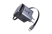 Telefon - Adapter i Ladowarka - UGREEN 100 W GaN Fast Charger with Retractable Cable - 65828