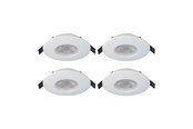 Lampy - EGLO MAZUBY DO ZABUDOWY. ZESTAW Ø88 4X500LM 3000K IP65 BIAŁY - 31886
