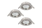 Lampy - EGLO MAZUBY DO ZABUDOWY. KIP ZESTAW Ø87 GU10 3X345LM SS - 31921