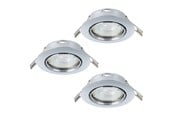 Lampy - EGLO MAZUBY DO ZABUDOWY. KIP KOMPLET Ø87 GU10 3X345LM CHROM - 31922