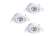 Lampy - EGLO WBUDOWANY MINI-KRĄŻEK SALICETO. KIP Ø77 3X350LM 3000K WILGOĆ. BIAŁY - 31928