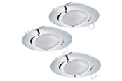 Lampy - EGLO TEDO DO ZABUDOWY. ZESTAW Ø80 KIP GU10 3X5W 400LM CHROM - 95362