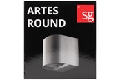 Lampy - SG Armaturen Artes Round outdoor wall lamp 8W LED 3000K corten - 641735
