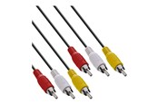 Kabel wyswietlacza - InLine video / audio cable - composite video / audio - 2 m - 89996