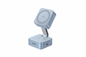 Telefon - Adapter i Ladowarka - UGREEN MagFlow Qi2.2 25 W 2-in-1 Magnetic Wireless Charger - 55960B