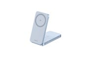 Telefon - Adapter i Ladowarka - UGREEN MagFlow Qi2.2 25 W 2-in-1 Magnetic Wireless Charger - Flat Pad - 55963