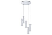 Lampy - EGLO PINTO CLUSTER 5L BEZBARWNY/OPALIZUJĄCY - 93003