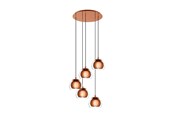 Lampy - EGLO ROCAMAR 1 APARAT UDOJOWY E27 5L MIEDŹ/BEZBARWNY - 98595