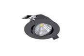 Lampy - EGLO SALICETO WBUDOWANY. KIP Ø88 450LM 4000K TŁUMIK DRGAŃ. CZARNY - 33997