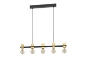 Lampy - EGLO CHIEVELEY DŁUGI STÓŁ 5XE27 L885/NATURALNY FSC - 43541