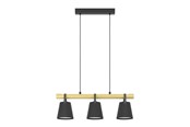 Lampy - EGLO STÓŁ DŁUGI BOYLE 3XE27 L780/NATURALNY FSC - 43636