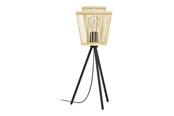 Lampy - EGLO STÓŁ HYKEHAM E27 H570 NATURALNY - 43854