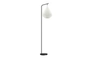 Lampy - EGLO PODŁOGA MENNICZA H1585 E27 CZARNO-BIAŁA - 43895