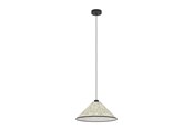 Lampy - EGLO LAMPA WISZĄCA OXPARK Ø420 E27 LAMPA BAMBUSOWA W KSZTAŁCIE LIŚCIA - 43942