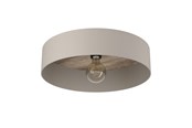 Lampy - EGLO DUAIA SUFIT Ø420 TAUPE/OPTYKA NATURALNA/BM - 900838