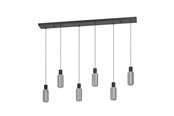 Lampy - EGLO STÓŁ DŁUGI MAIONE 6XE27/DREWNIANY/SZARY - 901006