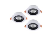 Lampy - EGLO WBUDOWANY CALONGE. ZESTAW Ø98 3X520LM+RGB EDGE FJ. BETJ. CZERŃ & BIAŁA - 901118