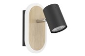 Lampy - EGLO RIMBOCCHI SPOT L180 7W 850LM DREWNIANY/ - 901631