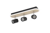 Lampy - EGLO SZYNA PUNKTOWA RIMBOCCHI L460 20W 2500LM DREWNIANA/ - 901633