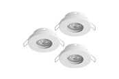 Lampy - EGLO FAVAZZINA WBUDOWANA. KIP Ø88 GU10 3X4,9W 3X400LM IP44 BIAŁY - 901759