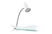 Lampy - EGLO RICCIO 1 CLAMP SPOT 3W BIAŁY W TORBIE - 94329