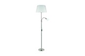 Lampy - EGLO CONESA FLOOR 2L H1700 SS/BIAŁY - 95686