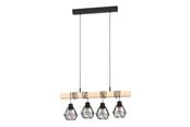 Lampy - EGLO STÓŁ DŁUGI TOWNSHEND 5 4XE27 L700/DREWNIANY - 34041