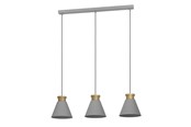 Lampy - EGLO TWICKEN STÓŁ DŁUGI 3L E27 SZARY/ZŁOTY - 43839