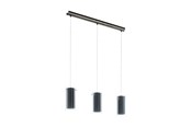 Lampy - EGLO STÓŁ TEKSTYLNY DŁUGA PINTO 3L E27 SS/SZARY/PRZEZROCZYSTY - 99286