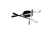 Lampy - EGLO ADEJE CEILING BLACK/WHITE - 75684