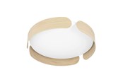 Lampy - EGLO VALCASOTTO SUFITOWA Ø370 20W 2400LM 3000K BRĄZOWY/BIAŁY FSC - 901827