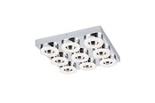 Lampy - EGLO FRADELO SUFITOWA 9X400LM OKRĄGŁY CHROM - 95665