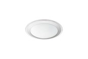 Lampy - EGLO COMPETA 1 SUFITOWA Ø350 15,6W 1900LM BIAŁY/SREBRNY - 95677