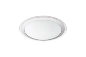 Lampy - EGLO COMPETA 1 SUFITOWA 2500LM Ø450 BIAŁY/SREBRNY - 95678