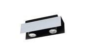 Lampy - EGLO VISERBA SUFITOWA 2X400LM ALU - 97395