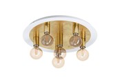 Lampy - EGLO PASSANO SUFITOWA 5L BIAŁY/ZŁOTY - 97493