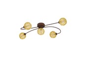 Lampy - EGLO CARIS 1 SUFITOWA 5X360LM RDZEWY - 97727