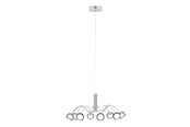 Lampy - EGLO ŻYRANDOL MALAGON 8L CHROM - 39149
